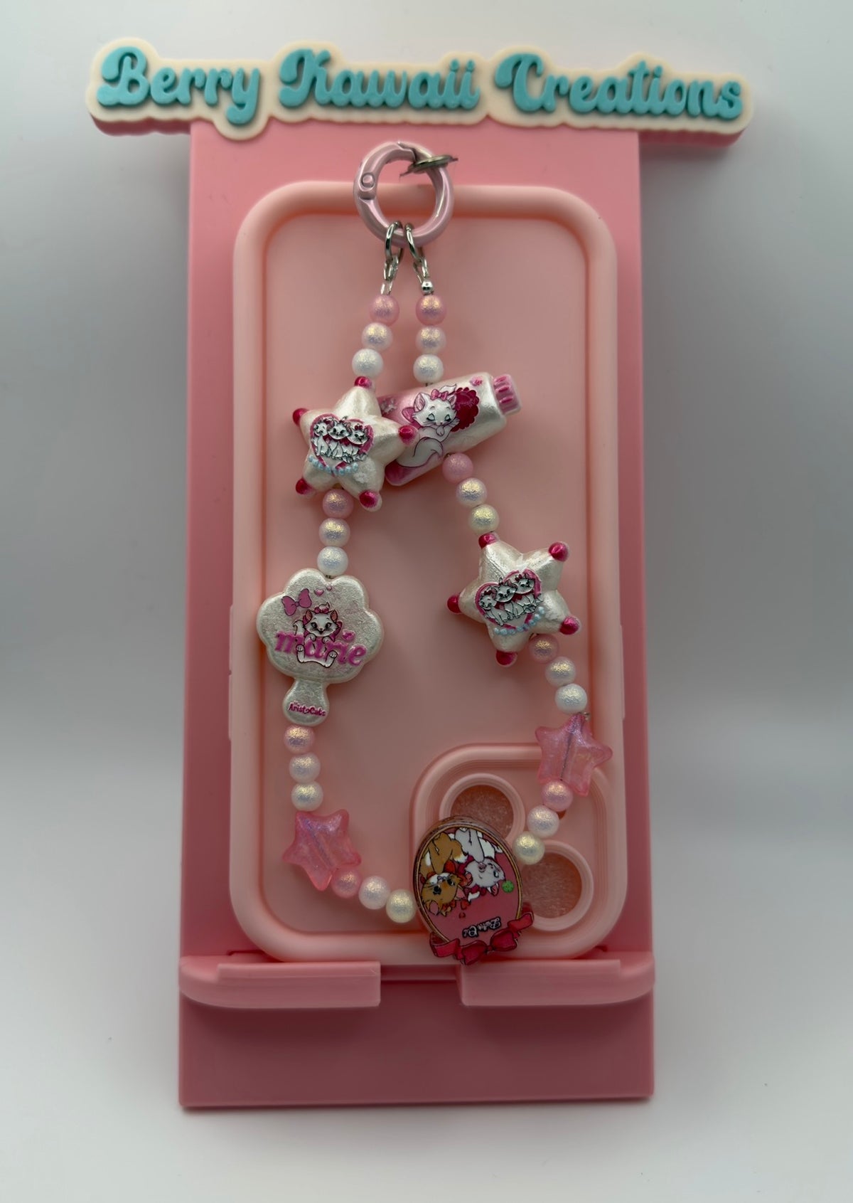 π MARIE CAT 2-IN-1 CHARM KEYCHAIN β BLUSH DREAMS EDITION