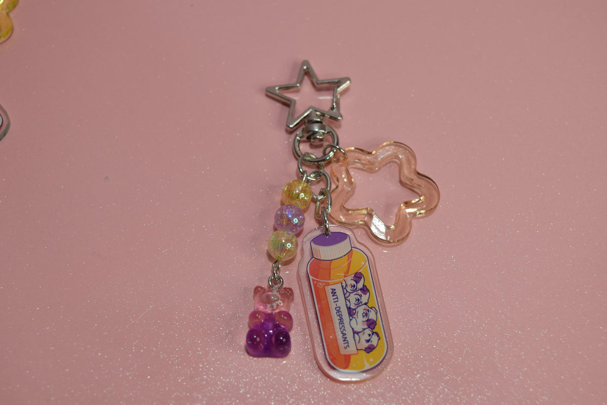Berry Kawaii Mood Boosters Keychain Collection