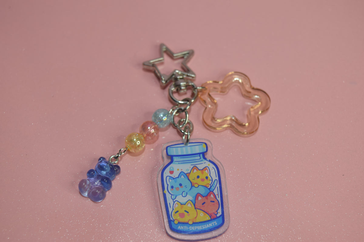 Berry Kawaii Mood Boosters Keychain Collection