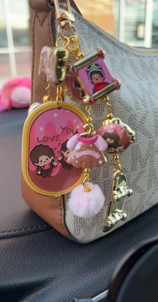 Monchichi Bag Charm- Skateboard