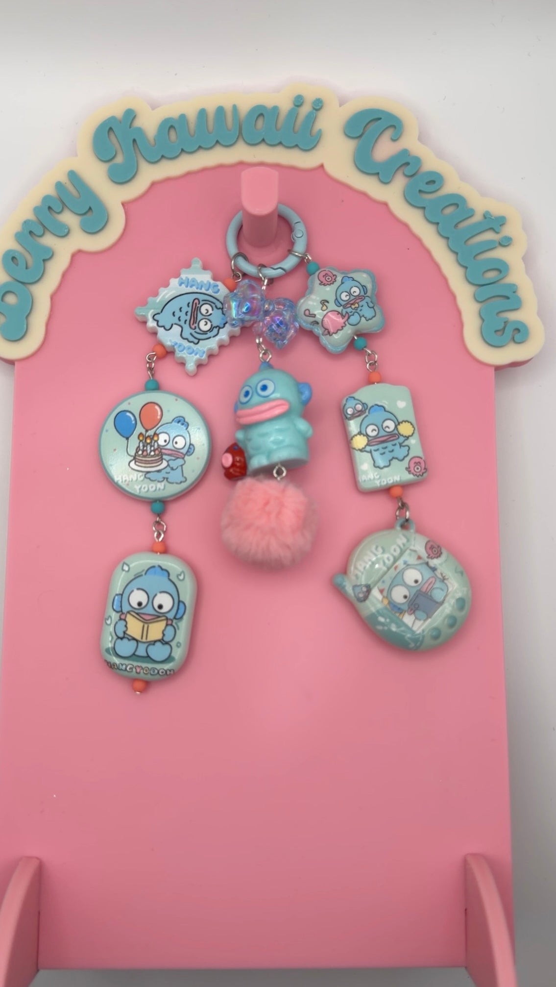 Hangyodon Inspired Layered Bag Charm / Keychain
