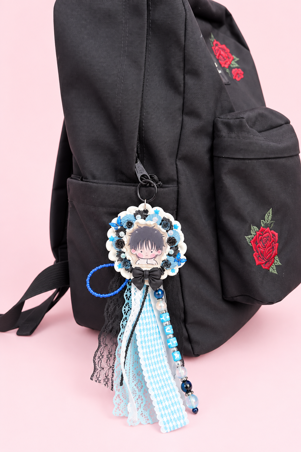 Yuta Decoden Rosette Keychain | JJK Inspired Bag Charm