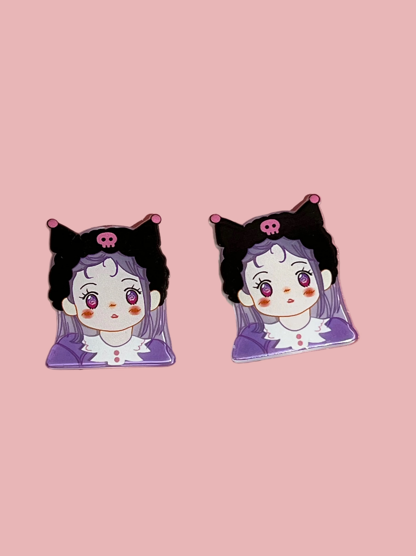 🍓 Berry Kawaii Character Hair Clips | Matching Pair
